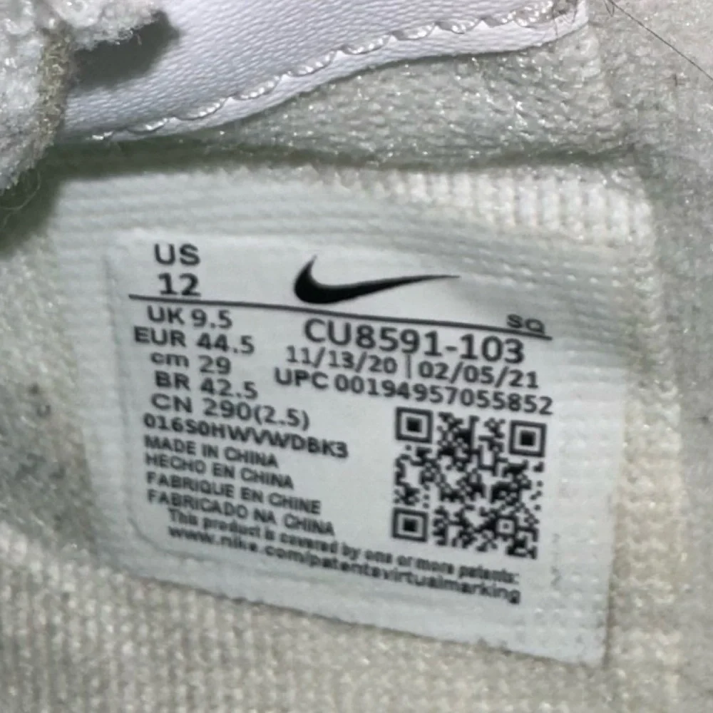 Nike Women's Air Force 1 Shadow 'Infinite Lilac' - Size 12
